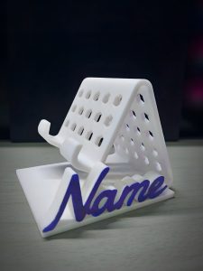 MOBILE STAND WITH CUSTOM NAME